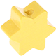 Perlina sagomata “Stella” : giallo pastello