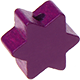 Korálek s motivem – Tvar hvězda : purpurová