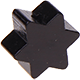 motif bead – star with 6 points : black