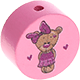 Perlina con motivo “Orsacchiotto” : rosa bambino
