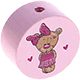 motif bead – teddy : pastel pink