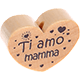 Perles avec motifs « Ti amo mamma » : nature