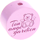motif bead – "Ton ange gardien" : pastel pink