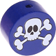 motif bead – skull : dark blue