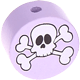 motif bead – skull : lilac