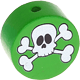 motif bead – skull : green