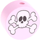 motif bead – skull : pastel pink