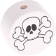 motif bead – skull : white