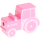 Motivpärla – traktor : babyrosa