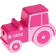 Figura con motivo Tractor : rosa oscuro