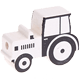 Korálek s motivem – Tvar traktor : bílá