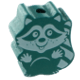 motif bead – racoon : turquoise