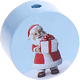 Motivpärla – Santa Claus : babyblå