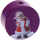 Motivperle – Weihnachtsmann : purpurlila