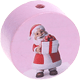 Conta com motivo Papai Noel : rosa