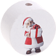 Perlina con motivo “Babbo Natale” : bianco