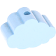 Kraal met motief Mini-wolk : babyblauw