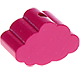 Motivpärla - mini-cloud : mörkrosa