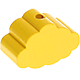 Motivpärla - mini-cloud : gul