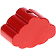 Perlina sagomata “Piccola Nuvola” : rosso