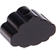 Motivpärla - mini-cloud : svart