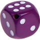 Figura con motivo Cubo : púrpura púrpura