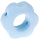 Perlina sagomata “Fiore” : azzurro bambino