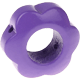 Perles avec motif – fleur : bleu violet