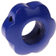 Perlina sagomata “Fiore” : blu scuro