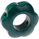 Perlina sagomata “Fiore” : verde scuro