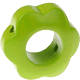 Perlina sagomata “Fiore” : verde giallo