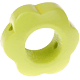 Perles avec motif – fleur : citron