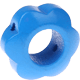 Perlina sagomata “Fiore” : blu medio