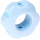 motif bead – flower : nacre baby blue