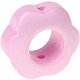 motif bead – flower : nacre pastel pink