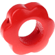 Perlina sagomata “Fiore” : rosso