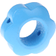 Perlina sagomata “Fiore” : azzurra