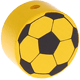 Perles avec motif ballon de football : jaune