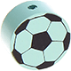 Korálek s motivem – fotbalový míč : máta