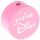 Perles avec motif « Kleine Diva » : rose bébé