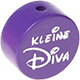 motif bead – "Kleine Diva" with glitter foil : blue purple