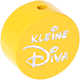 motif bead – "Kleine Diva" with glitter foil : yellow