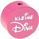 motif bead – "Kleine Diva" with glitter foil : pink