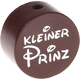 Perles avec motif « Kleiner Prinz » : marron