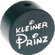 Perlina con motivo glitterato "Kleiner Prinz" : verde scuro