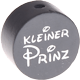 Perlina con motivo glitterato "Kleiner Prinz" : grigio