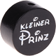 Perlina con motivo glitterato "Kleiner Prinz" : nero