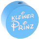 Perlina con motivo glitterato "Kleiner Prinz" : azzurra