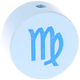 motif bead – zodiac signs, baby blue : Maiden