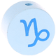 motif bead – zodiac signs, baby blue : Capricorn